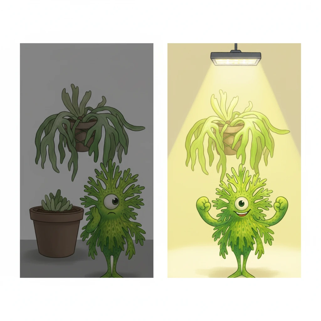 ビカクシダ室内栽培にLED必須！窓際では育たない理由と解決策