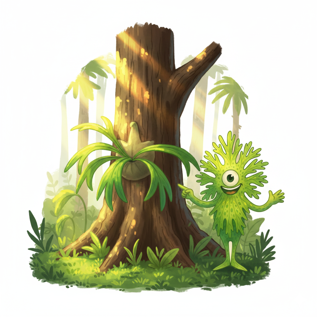 自然環境で育つビカクシダ