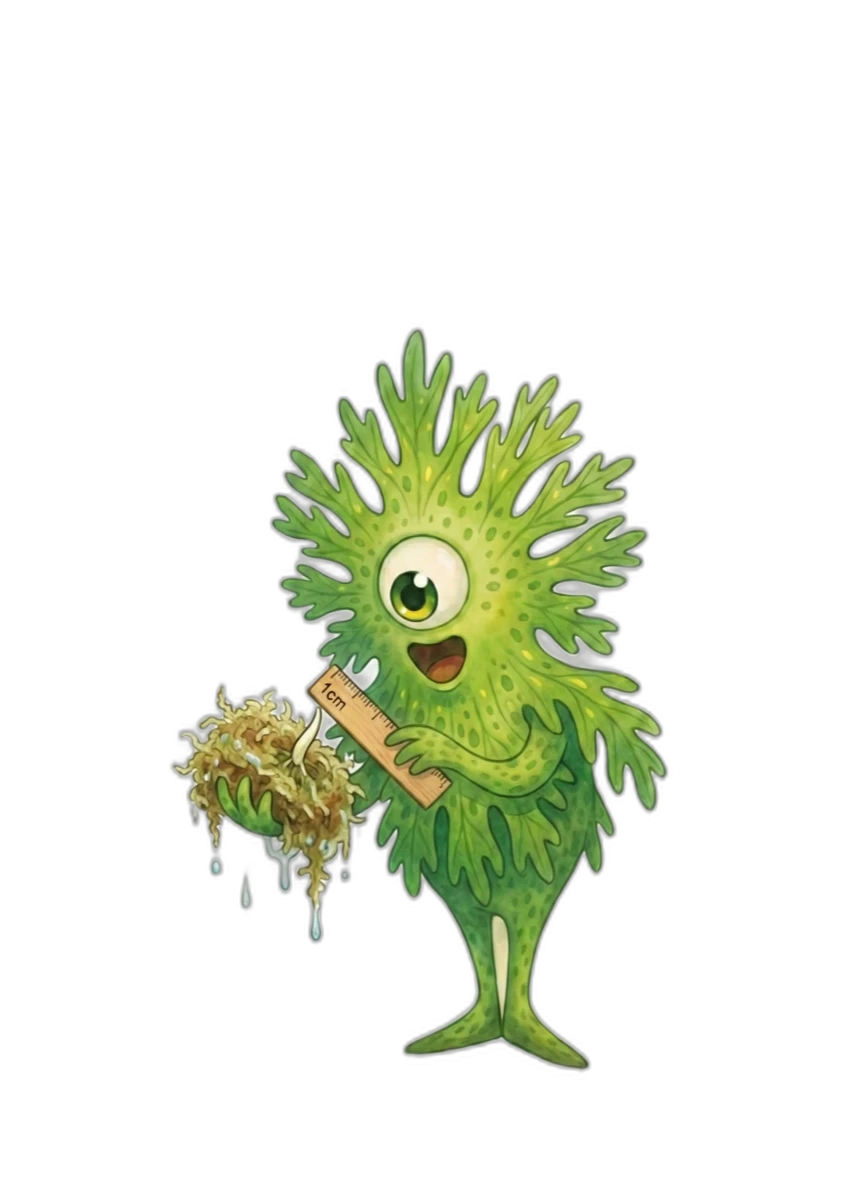 根が1cm伸びると、葉はこれくらい成長する｜ビカクシダの成長記録