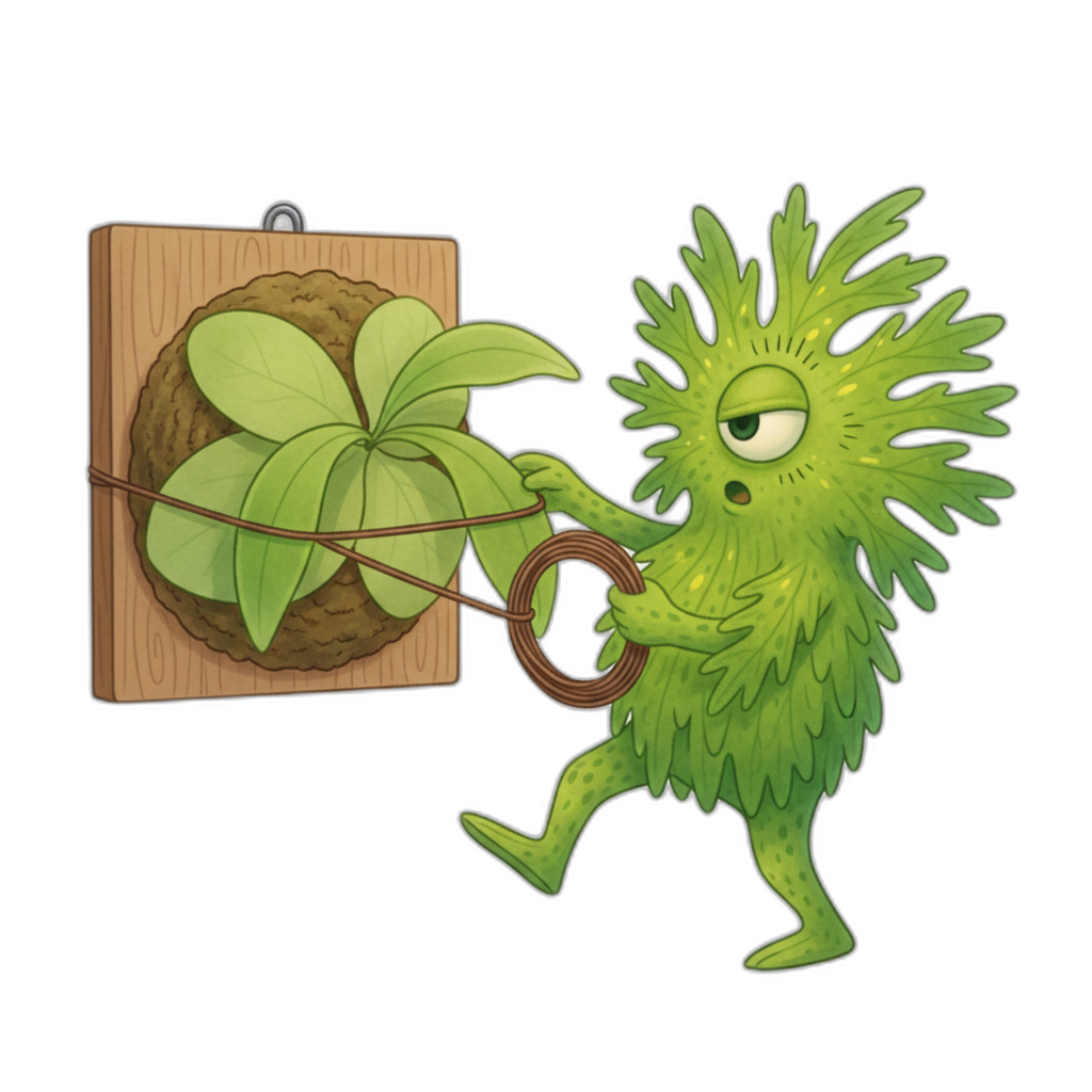 ビカクシダの誘引テクニック｜ワイヤーを使った胞子葉の形づくり その1